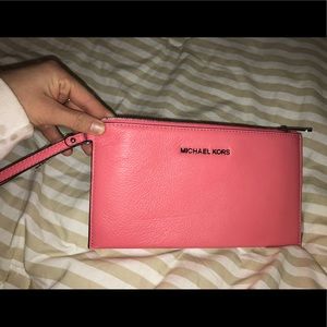 Coral Michael Kors Wristlet.